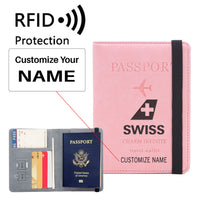 Thumbnail for Swiss International Airlines Designed Passport Cover Travel Wallet Passport Holder