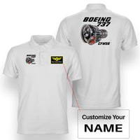 Thumbnail for Boeing 737 Engine & CFM56 Designed Double Side Polo T-Shirts