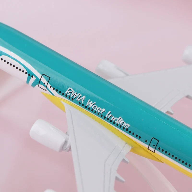 Caribbean Airlines Airbus A340 Airplane Model  (16CM)
