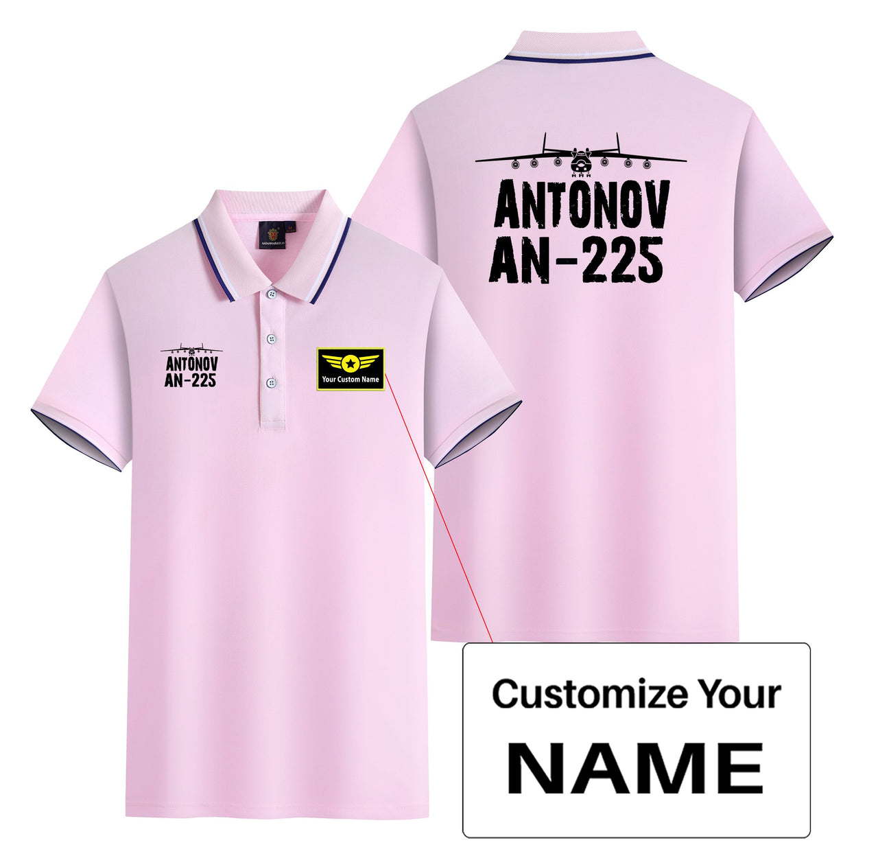Antonov AN-225 & Plane Designed Stylish Polo T-Shirts (Double-Side)
