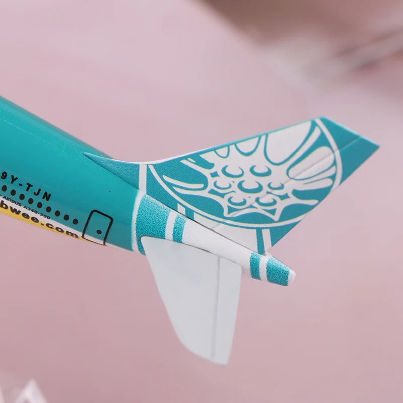 Caribbean Airlines Airbus A340 Airplane Model  (16CM)