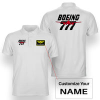 Thumbnail for Amazing Boeing 777 Designed Double Side Polo T-Shirts