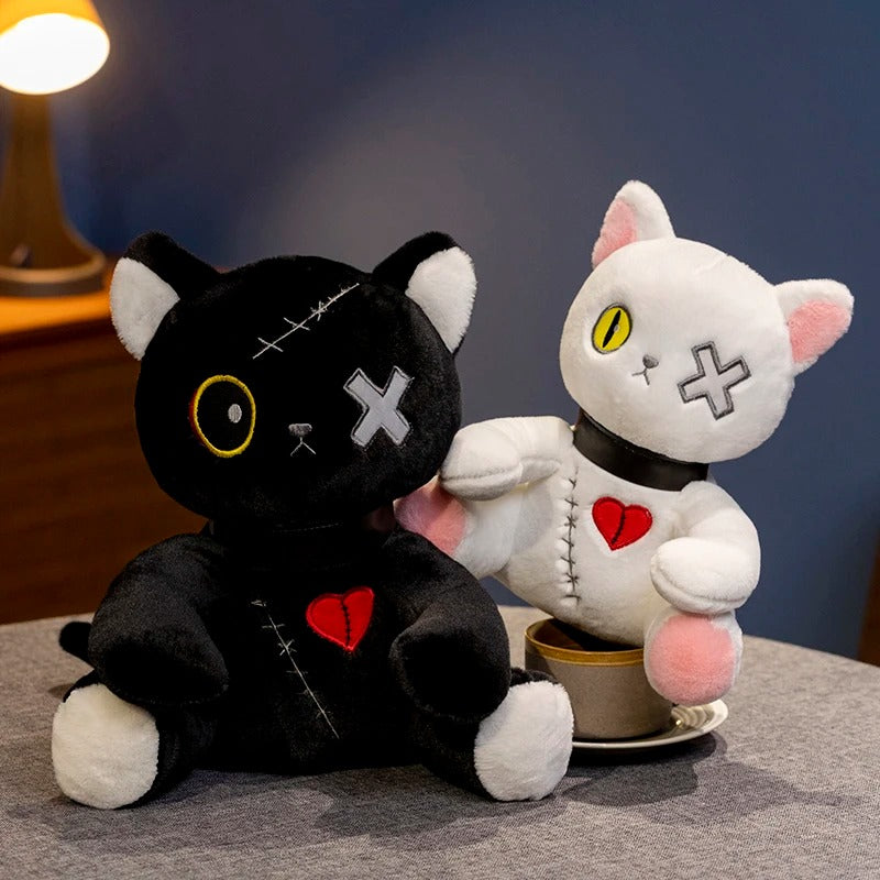 Spooky Gothic Cat Plush/Stuffed Toys, Cute Horror Cat Doll