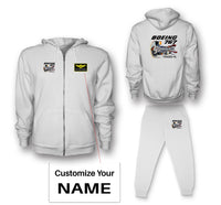 Thumbnail for Boeing 767 Engine (PW4000-94) Designed Zipped Hoodies & Sweatpants Set