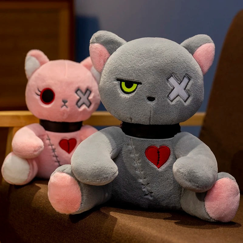 Spooky Gothic Cat Plush/Stuffed Toys, Cute Horror Cat Doll