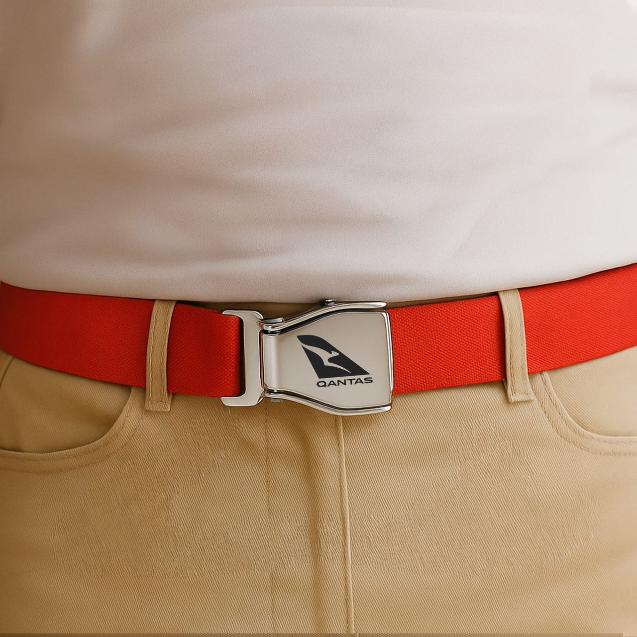 Qantas Airways Airlines Designed Fashion Airplane Seat Belts