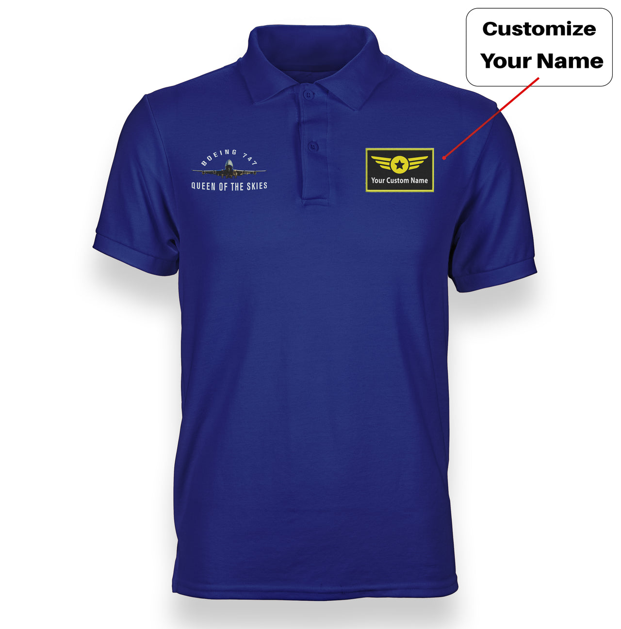 Boeing 747 Queen of the Skies Designed "WOMEN" Polo T-Shirts