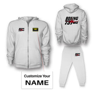 Thumbnail for Amazing 737 Max Designed Zipped Hoodies & Sweatpants Set