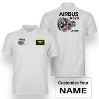 Thumbnail for Airbus A320 & CFM56 Engine Designed Double Side Polo T-Shirts