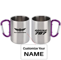 Thumbnail for Boeing 787 & Text Designed Stainless Steel Outdoors Mugs
