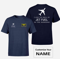 Thumbnail for I Love The Smell Of Jet Fuel In The Morning Designed Double-Side T-Shirts - view 15