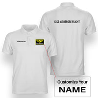 Thumbnail for KISS ME BEFORE FLIGHT Designed Double Side Polo T-Shirts