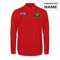 Thumbnail for Supermen of The Skies (Sunrise) Designed Long Sleeve Polo T-Shirts