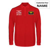 Thumbnail for Flying One Ball Designed Long Sleeve Polo T-Shirts