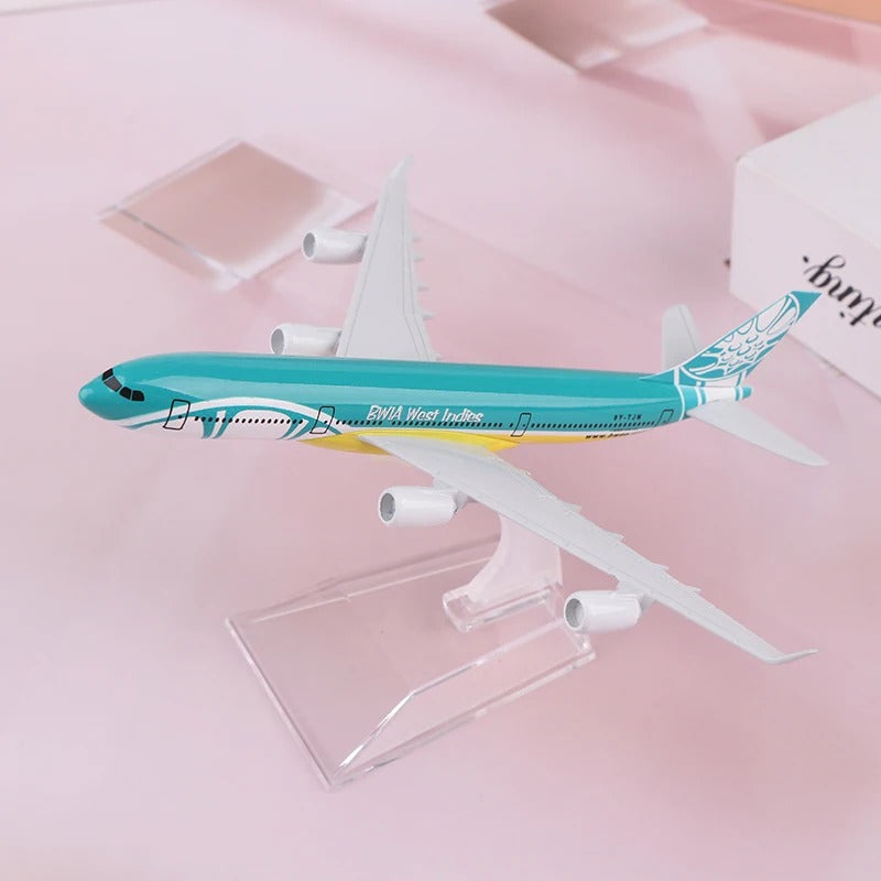 Caribbean Airlines Airbus A340 Airplane Model  (16CM)