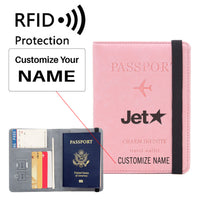 Thumbnail for Jetstar Airlines Designed Passport Cover Travel Wallet Passport Holder