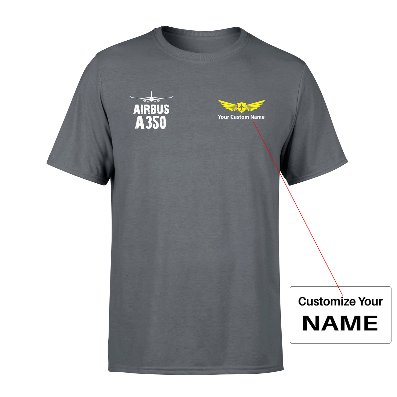 Airbus A350 & Plane Designed Men T-Shirt
