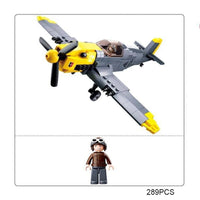 Thumbnail for Military WW2 Planes Soviet Union BF-109 Sets Model Building Blocks Toys