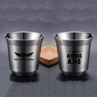 Thumbnail for Airbus A340 & Plane Designed Double Wall Stainless Steel Coffee Mugs