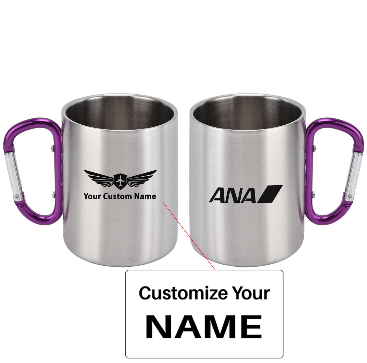 All Nippon Airways Logo Designed Stainless Steel Outdoors Mugs