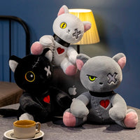 Thumbnail for Spooky Gothic Cat Plush/Stuffed Toys, Cute Horror Cat Doll