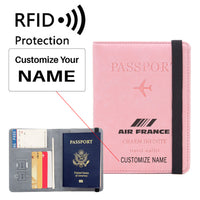 Thumbnail for Air France Airlines Designed Passport Cover Travel Wallet Passport Holder