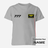 Thumbnail for 777 Flat Text Designed Children T-Shirts