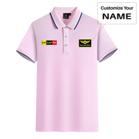 Thumbnail for Eat Sleep Fly (Colourful) Designed Stylish Polo T-Shirts