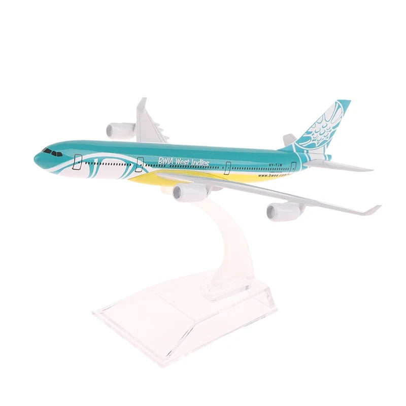 Caribbean Airlines Airbus A340 Airplane Model  (16CM)