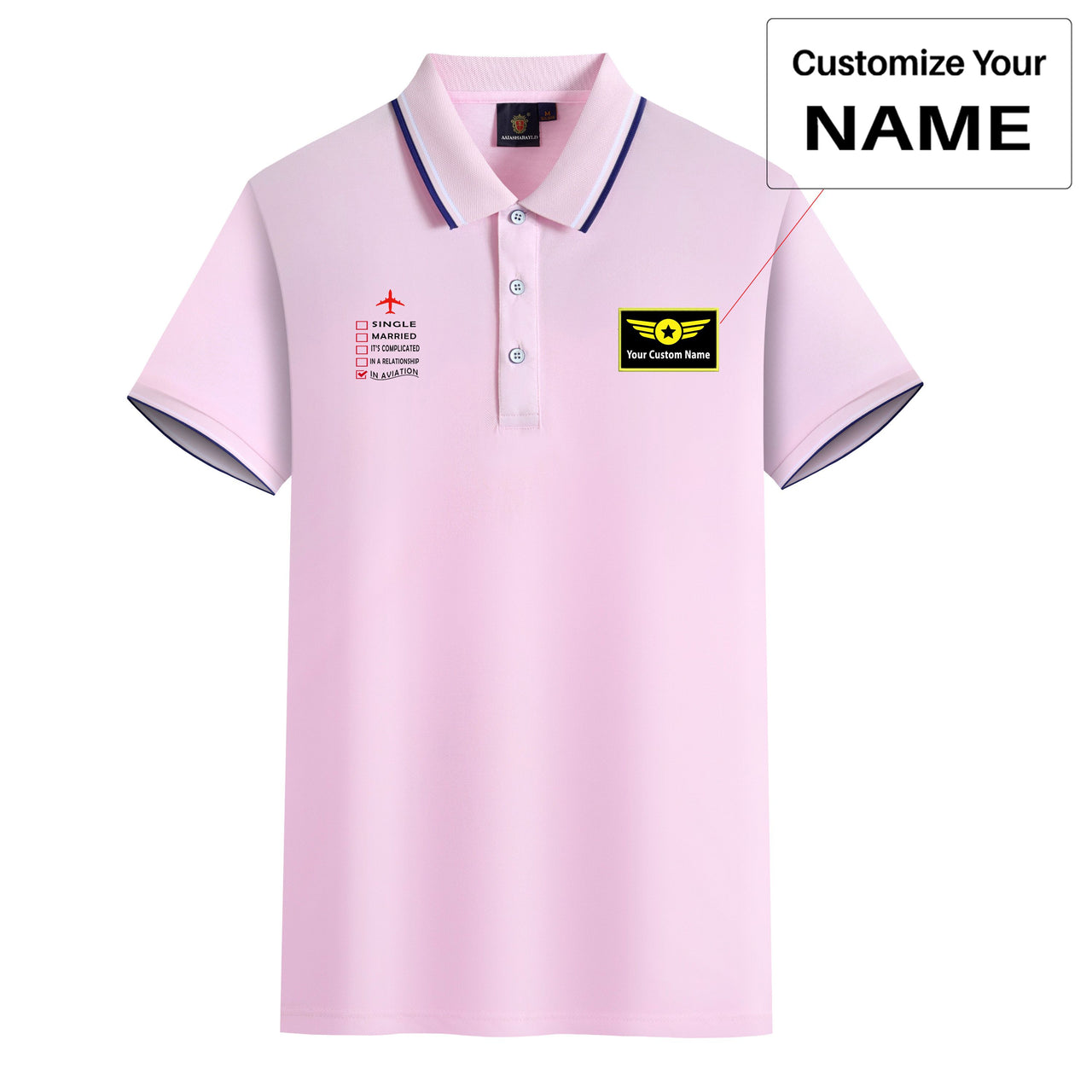 In Aviation Designed Stylish Polo T-Shirts