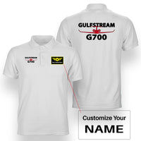 Thumbnail for Amazing Gulfstream G700 Designed Double Side Polo T-Shirts