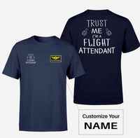 Thumbnail for Trust Me I'm a Flight Attendant Designed Double-Side T-Shirts