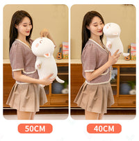 Thumbnail for 40-70cm Kawaii Climbing Peach Cat Plush Doll