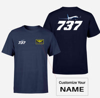 Thumbnail for Super Boeing 737-800 Designed Double-Side T-Shirts
