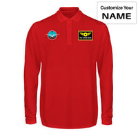 Thumbnail for Cessna & Gyro Designed Long Sleeve Polo T-Shirts