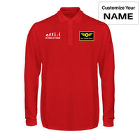 Thumbnail for Pilot Evolution Designed Long Sleeve Polo T-Shirts