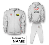 Thumbnail for The Sky is Calling and I Must Fly Designed Zipped Hoodies & Sweatpants Set