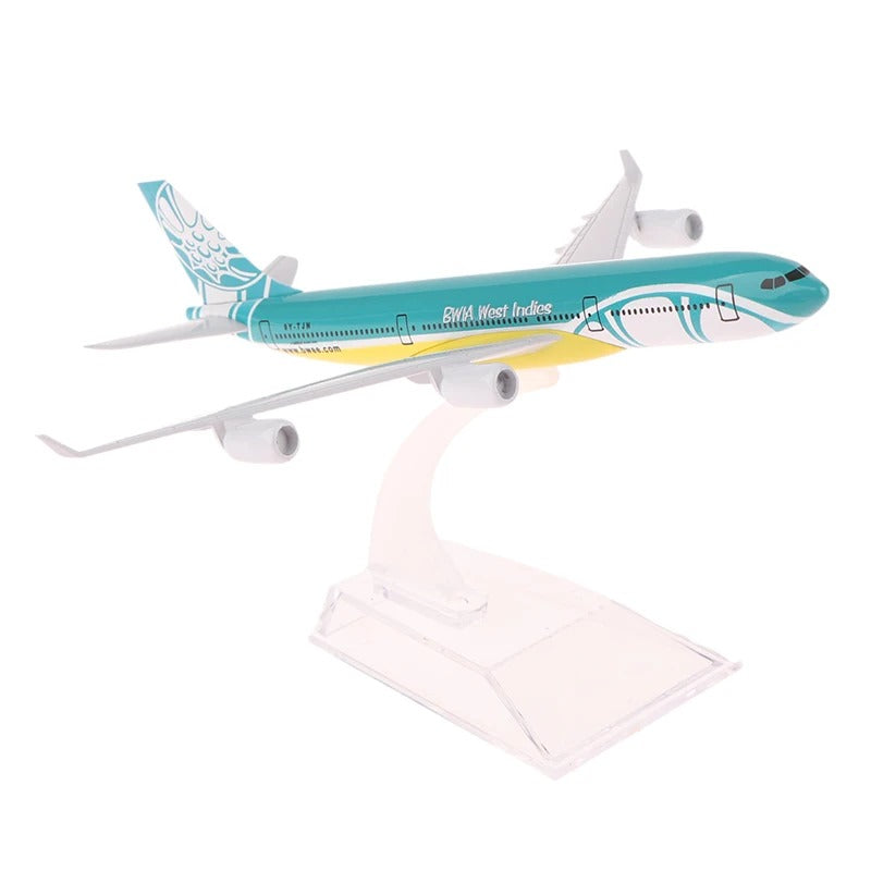 Caribbean Airlines Airbus A340 Airplane Model  (16CM)