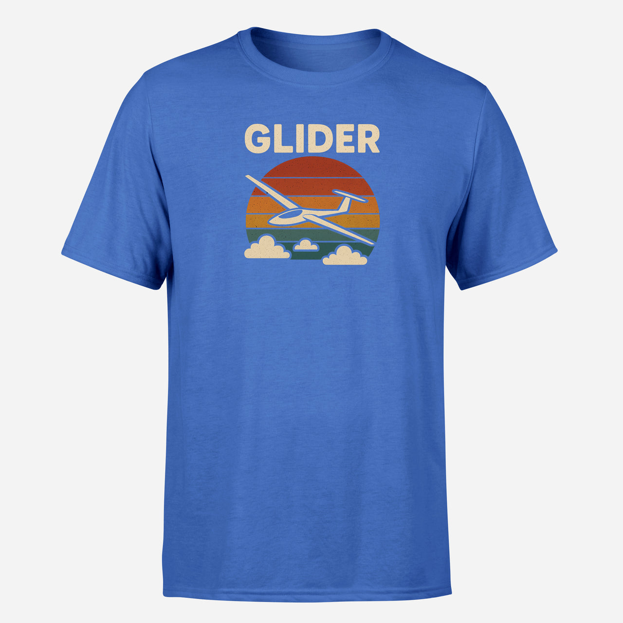 Retro I Love Gliding Design Super Quality T-Shirts