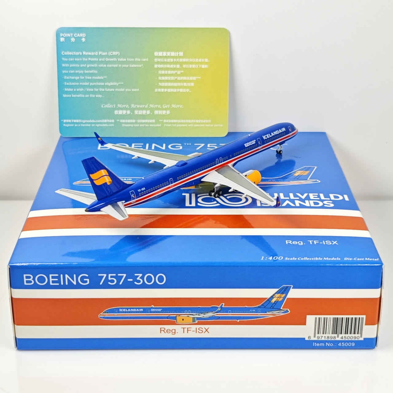 ICELAND AIR Boeing B757-200 N757AF Airplane Model (1:400 Scale)