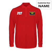 Thumbnail for Super Boeing 787 Designed Long Sleeve Polo T-Shirts