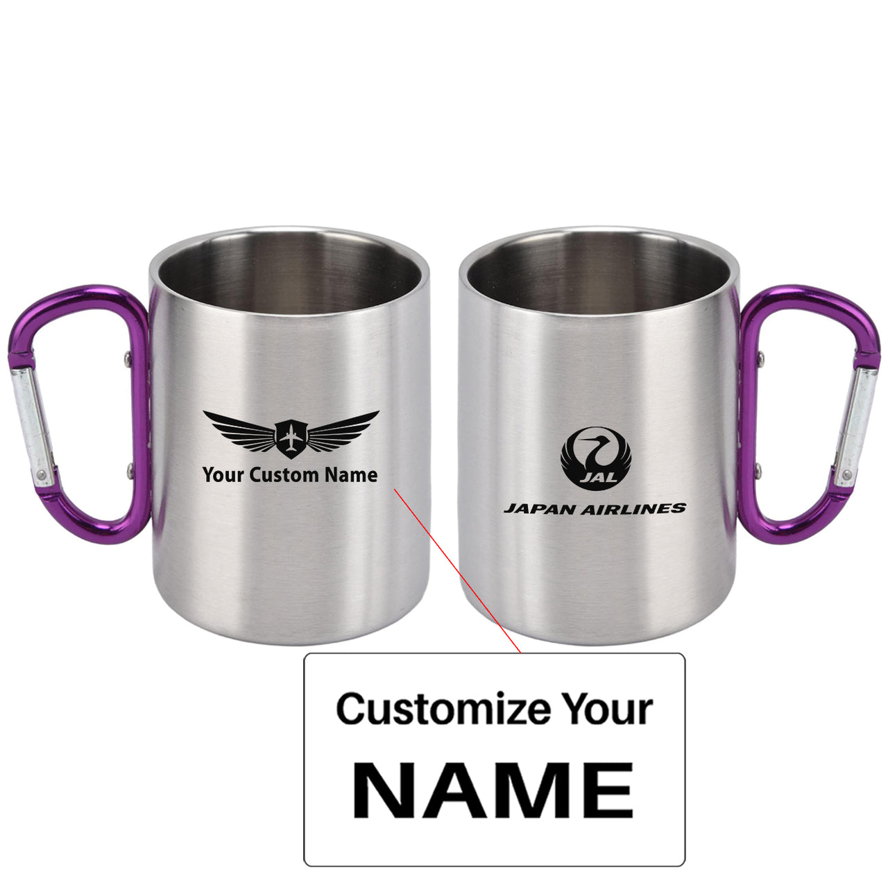 Japan Airlines Designed Stainless Steel Outdoors Mugs