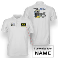 Thumbnail for Airbus A380 & GP7000 Engine Designed Double Side Polo T-Shirts