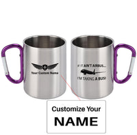 Thumbnail for If It Ain't Airbus I'm Taking A Bus Designed Stainless Steel Outdoors Mugs