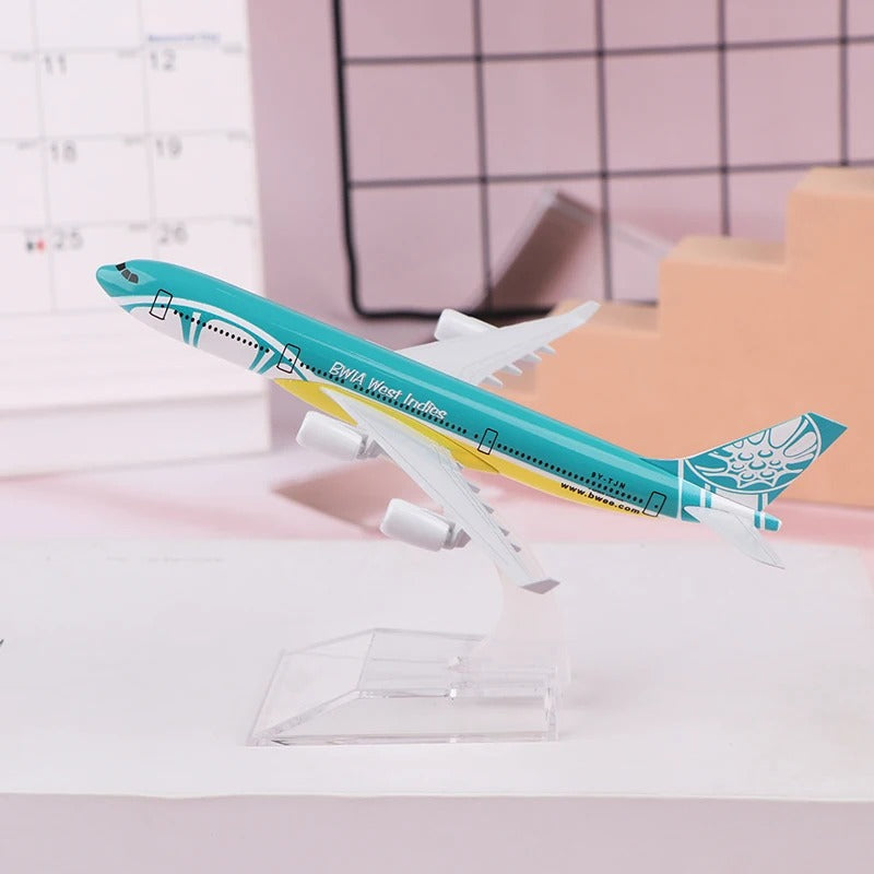 Caribbean Airlines Airbus A340 Airplane Model  (16CM)