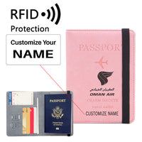 Thumbnail for Oman Airlines Designed Passport Cover Travel Wallet Passport Holder