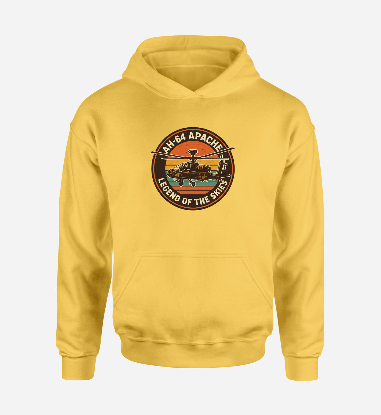Retro Apache AH-64 Designed Hoodies