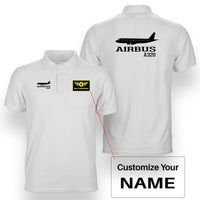 Thumbnail for Airbus A320 Printed Designed Double Side Polo T-Shirts