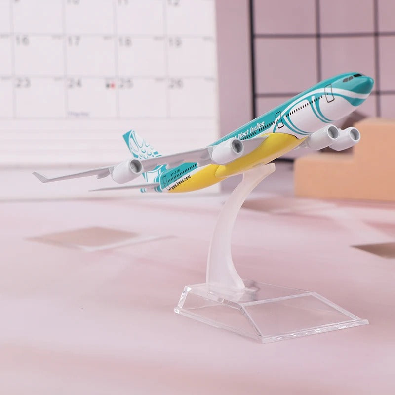 Caribbean Airlines Airbus A340 Airplane Model  (16CM)