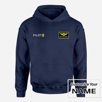 Thumbnail for Pilot & Stripes (2 Lines) Designed Hoodies
